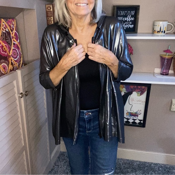 Metallic Workout Jacket - Picture 2 of 8